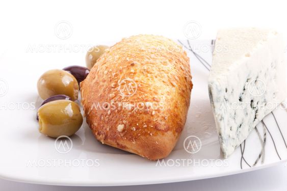 Pate stuffed with blue cheese