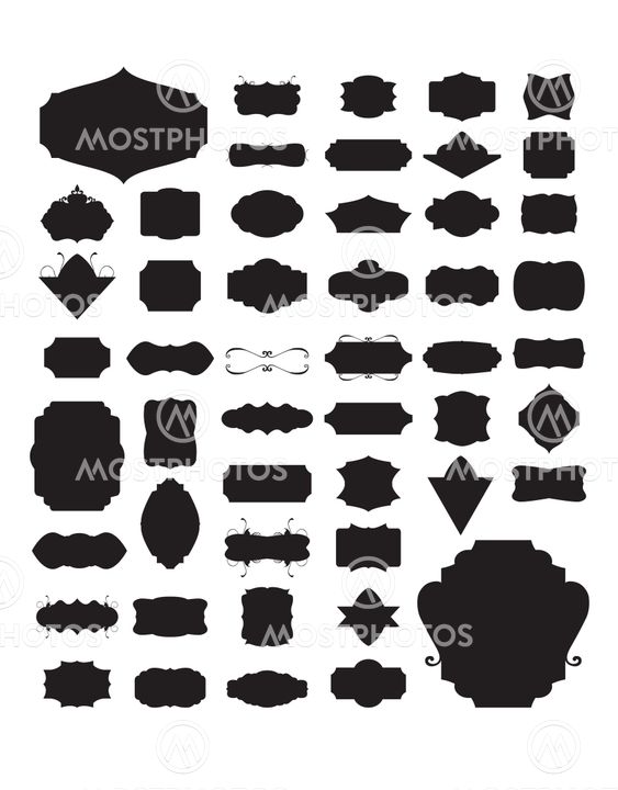 Silhouette Vector set of 50 frames