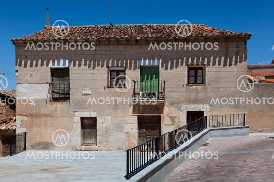 San Juan square, Lerma, Burgos, Castilla y Leon, Spain
