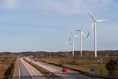 Motorväg genom Halland i höjd med Tvååker - Silvertid