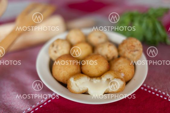 Cheese ball and sun dried meat ball