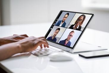 Online Video Conference Work Call