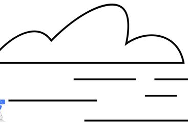 Minimalist Cloud Illustration with Coding and Progress...