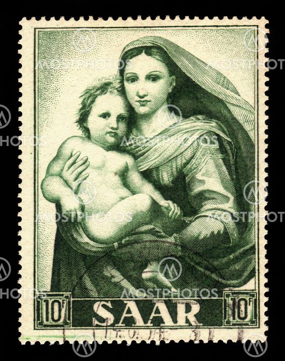 Sixtinian Madonna, painting by Raffael
