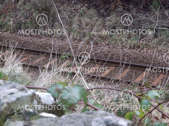 Close up of railway line