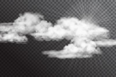 Transparent White Vector Clouds