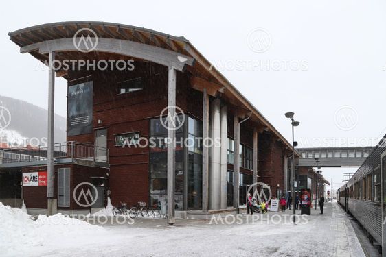 Tåg på Åre station