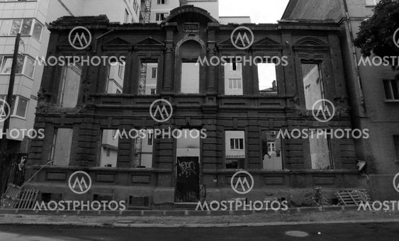 Old house without Windows and doors