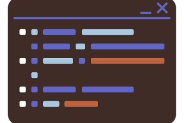 Simplified Code Editor Window with Colorful Syntax...