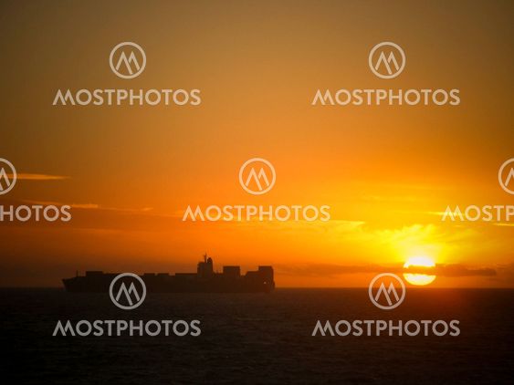 Golden Sun with Boat