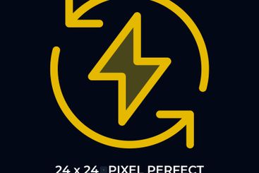 Energy recycling dark color ui icon