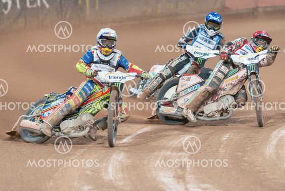 Piotr Pawlicki (POL) in the lead at Stockholm FIM...