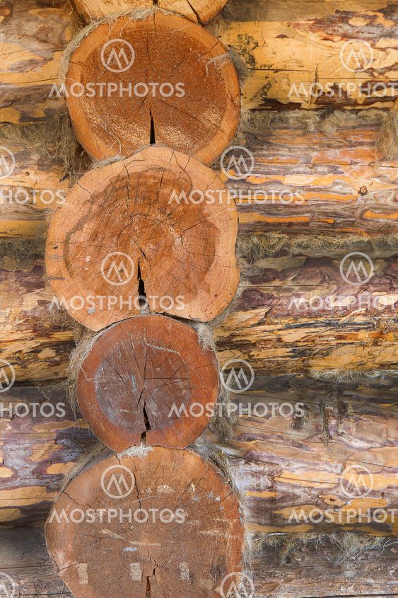 old wooden timbered wall