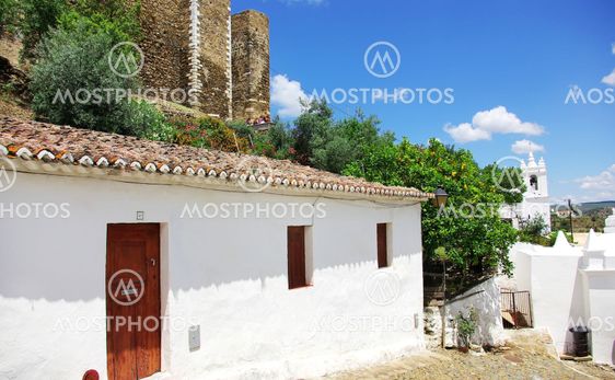 Street of Mertola village, Portugal.