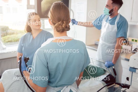doctors in internal department of hospital performing...