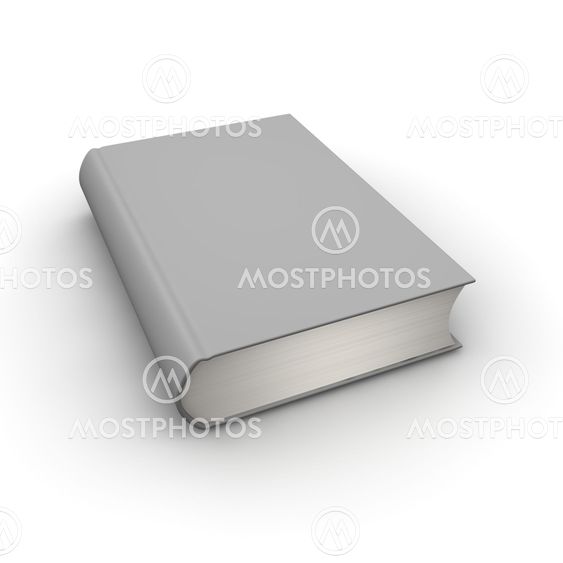 Blank isolated book