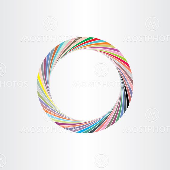 colorful circle frame abstract background