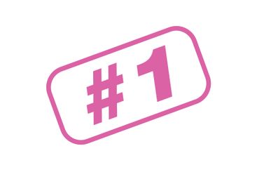 Number 1 Letter Rubber Stamp Vector Template