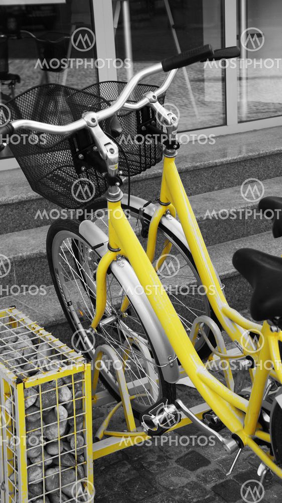 Yellow bicycles