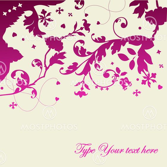 Stylish floral background
