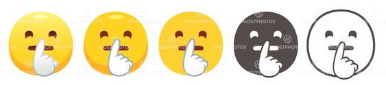 Shushing emoji