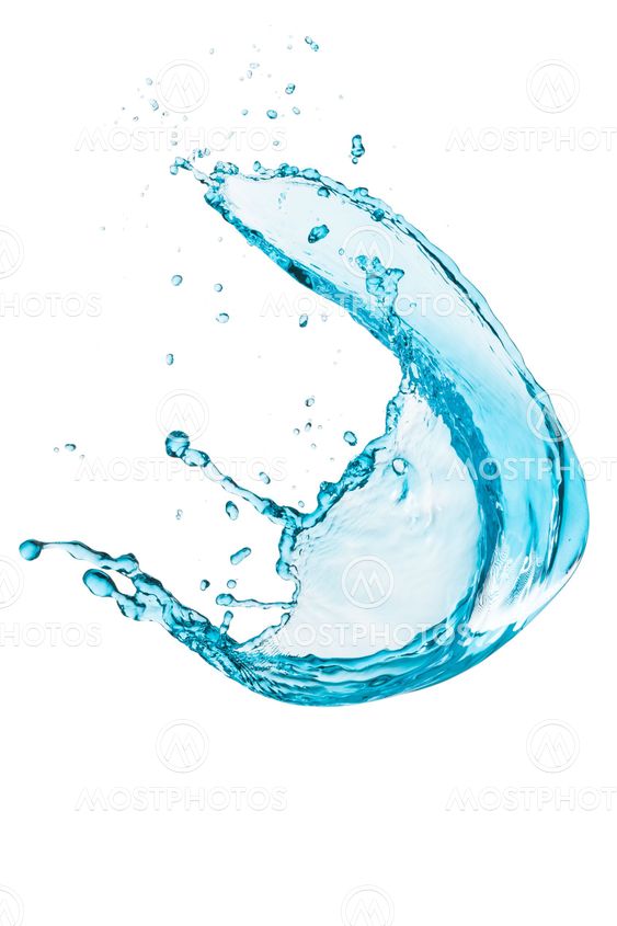 turquoise water splash