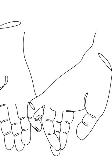 One continuous Valentine single drawing line art doodle...