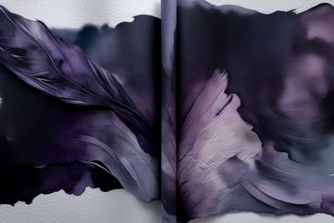 abstract background of feathers, watercolor paint...