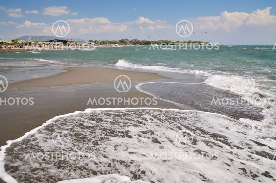 Wave on tropical beach
