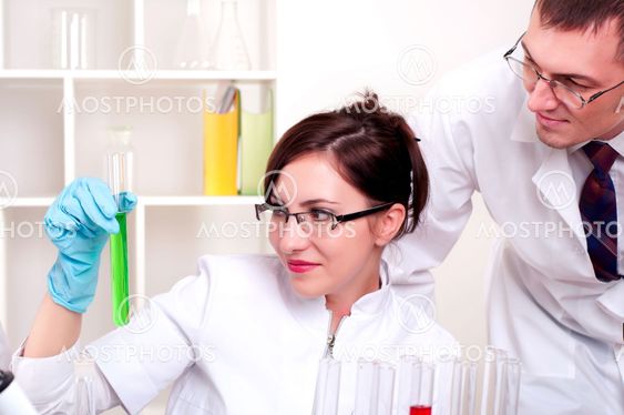 portrait of a group of chemists