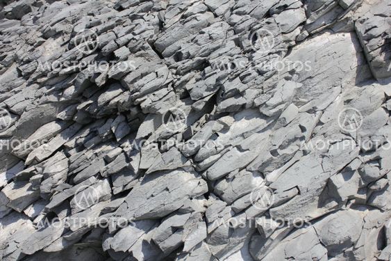Erosion on coastline rock