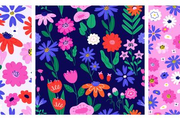Floral spring pattern. Seamless print of blooming...
