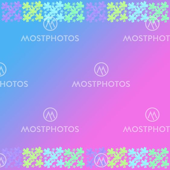 Flower frame of frame on background