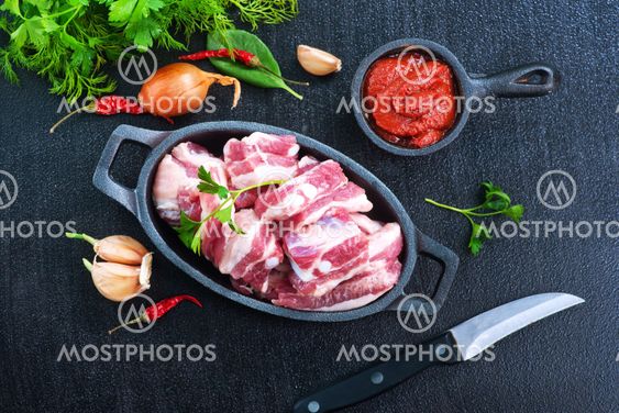 raw meat