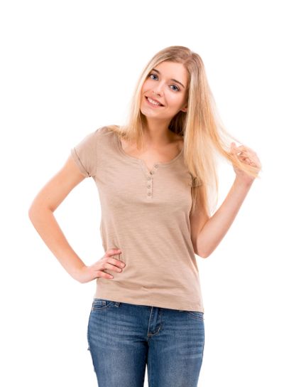 Beautiful woman smiling