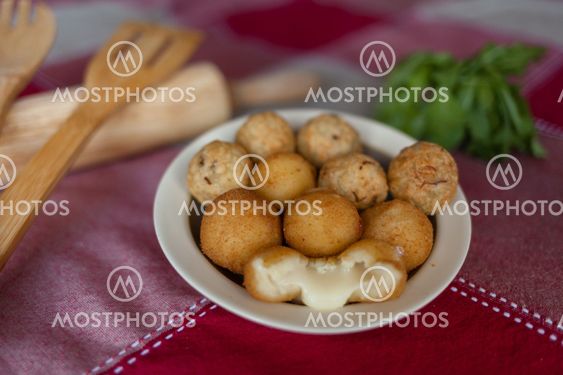 Cheese ball and sun dried meat ball