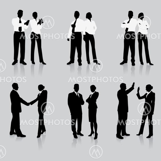 Business Team Silhouette Collection