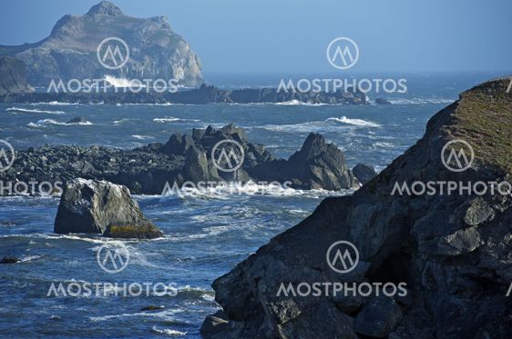 Rocky Shoreline in California