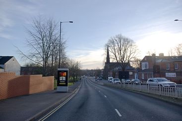Empty carriageway of upper hanover street during covid...