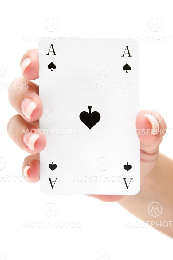 Holding an Ace of Spades
