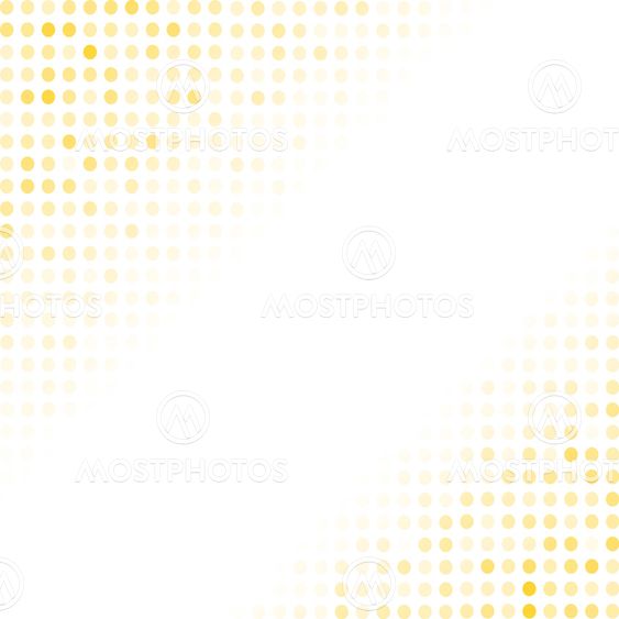 Dotted Yellow Background. Halftone Pattern