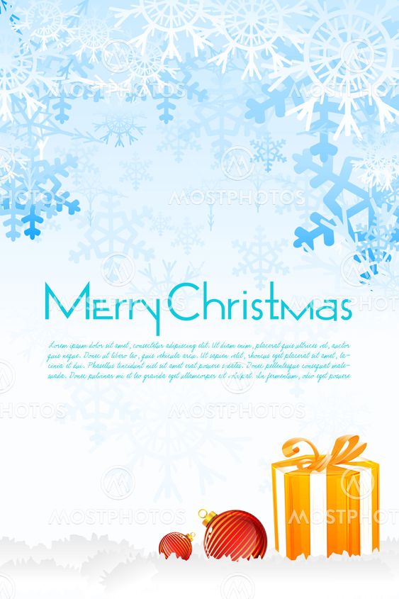 floral christmas card