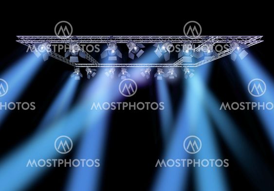 Rock stage lighting