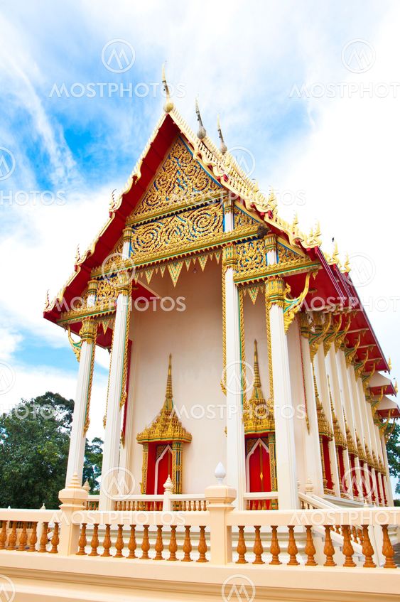 Beautifully buddhism temple in thailand