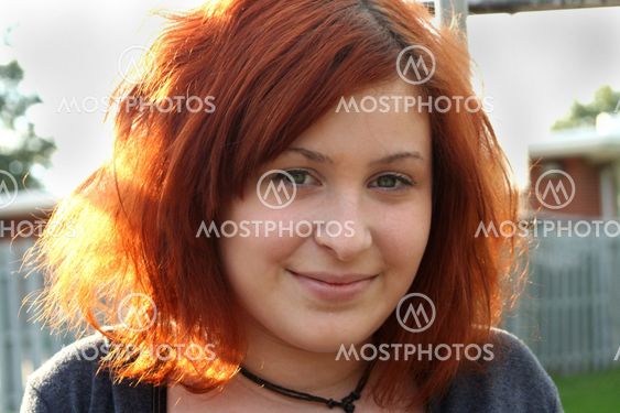 Closeup Teen Girl Portrait Horizontal