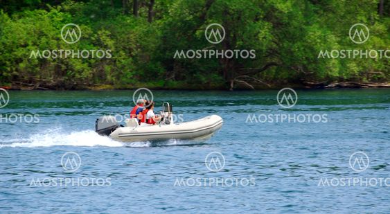 Boating on river