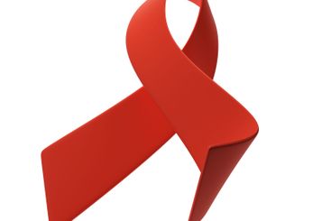 World AIDS Day on December 1. 3d red ribbon. Aids...
