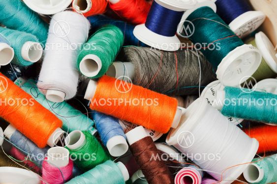 many spools of thread