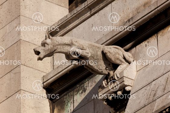 Gargoyle in the Sacre Coeur, Montmarte, Paris, France
