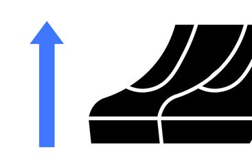 Progress Concept with Ascending Arrow, Graphs, and Cloud...